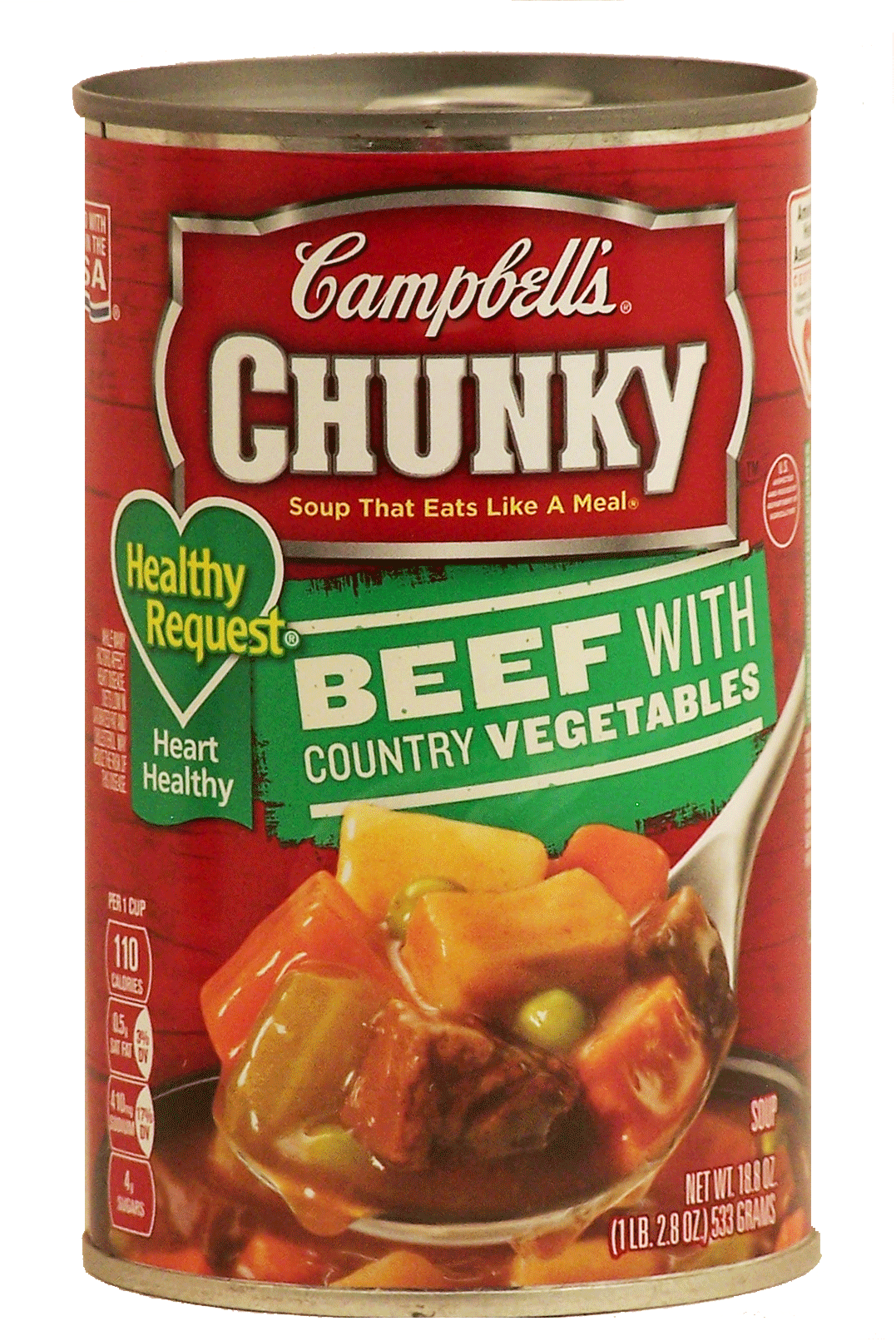 Campbell's Chunky Healthy Request; beef with country vegetables Full-Size Picture